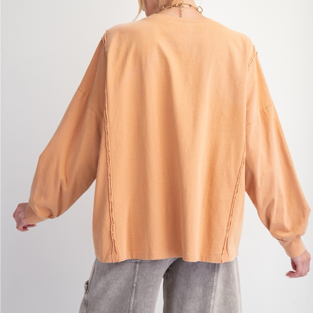 Easel Apricot Heart Top - Picture 2 of 3